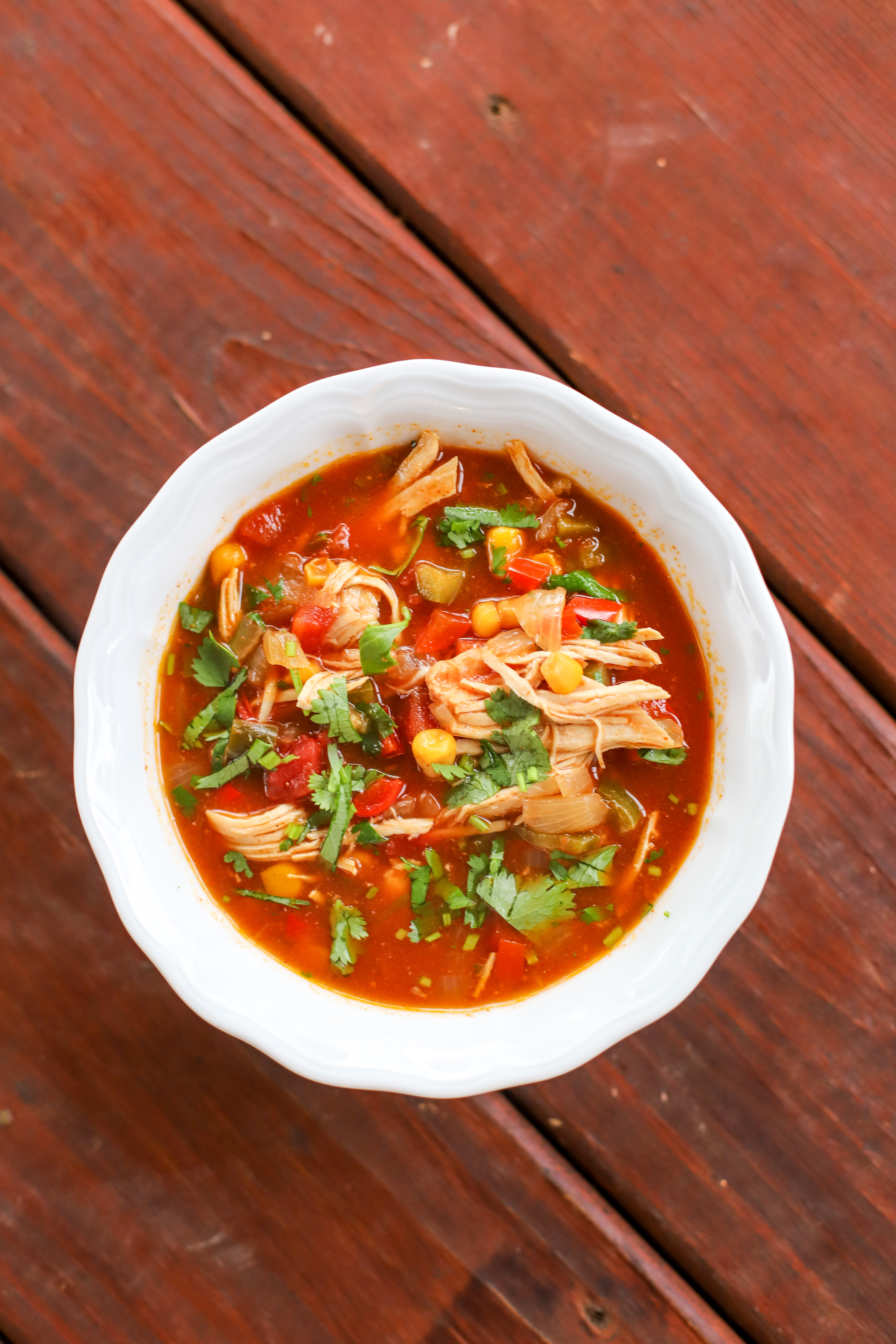A Healthy Slice of Life - dinner - chicken tortilla soup