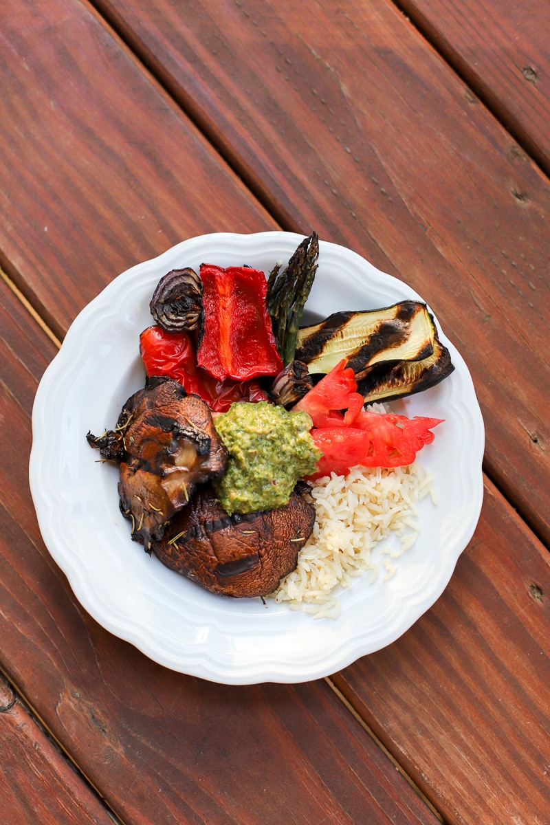 A Healthy Slice of Life - dinner - marinated portobello bowl