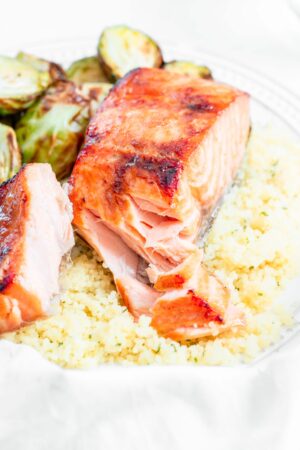 Brown Sugar & Bourbon Glazed Salmon