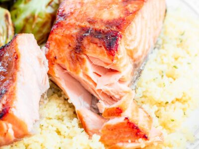 Brown Sugar & Bourbon Glazed Salmon