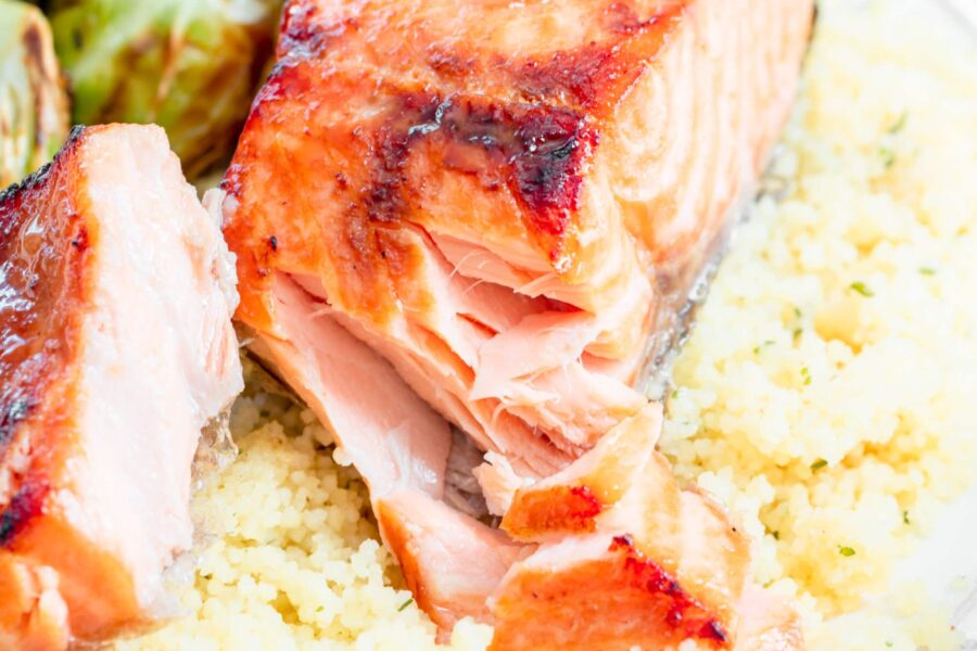 Brown Sugar & Bourbon Glazed Salmon