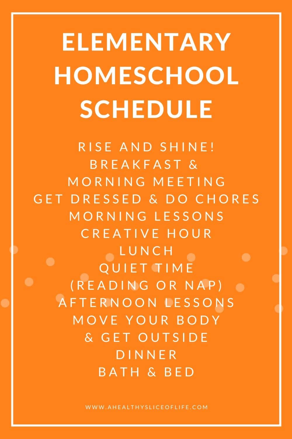 homeschool schedule