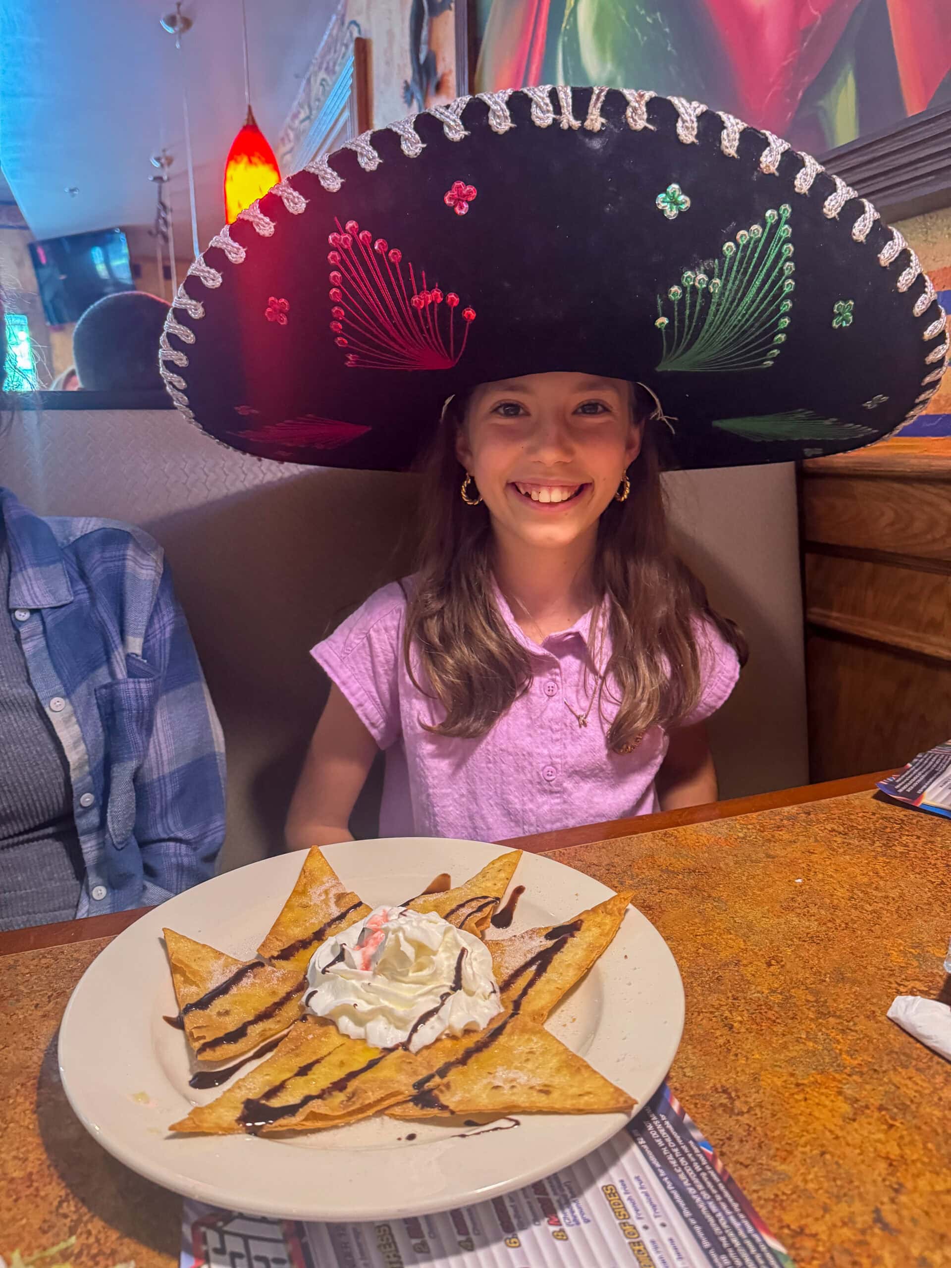 Kaitlyn wearing sombrero Kaitlyn wearing sombrero