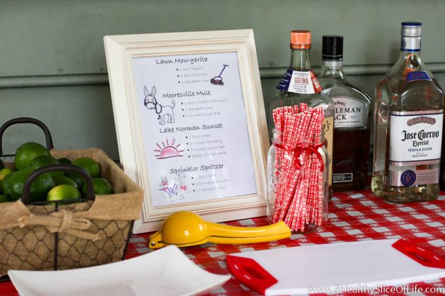 summer cookout drink menu