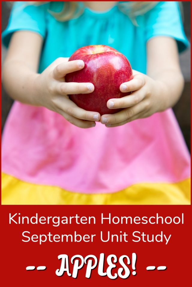 Kindergarten Homeschool Apple Unit Study