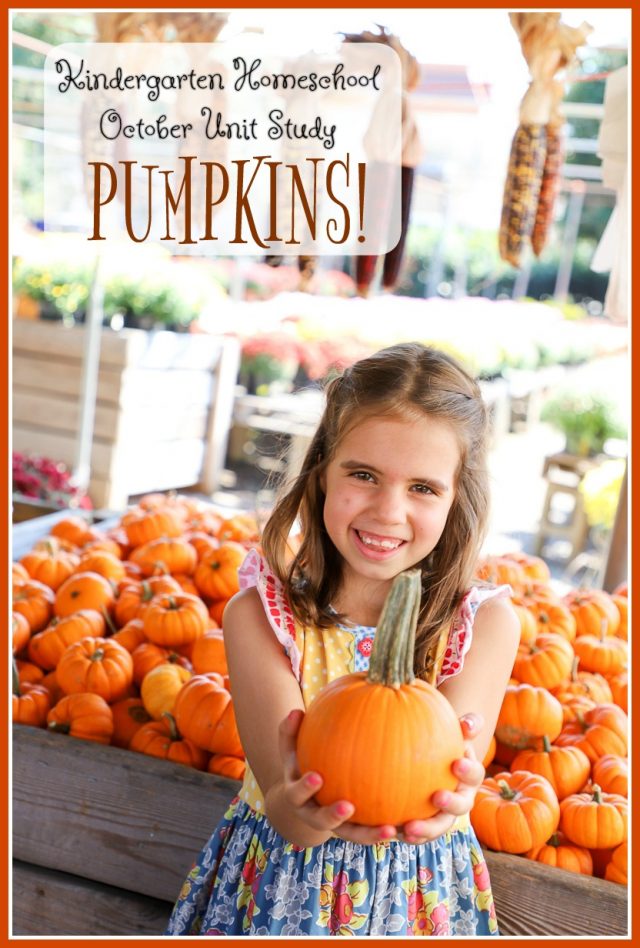kindergarten homeschool october unit study