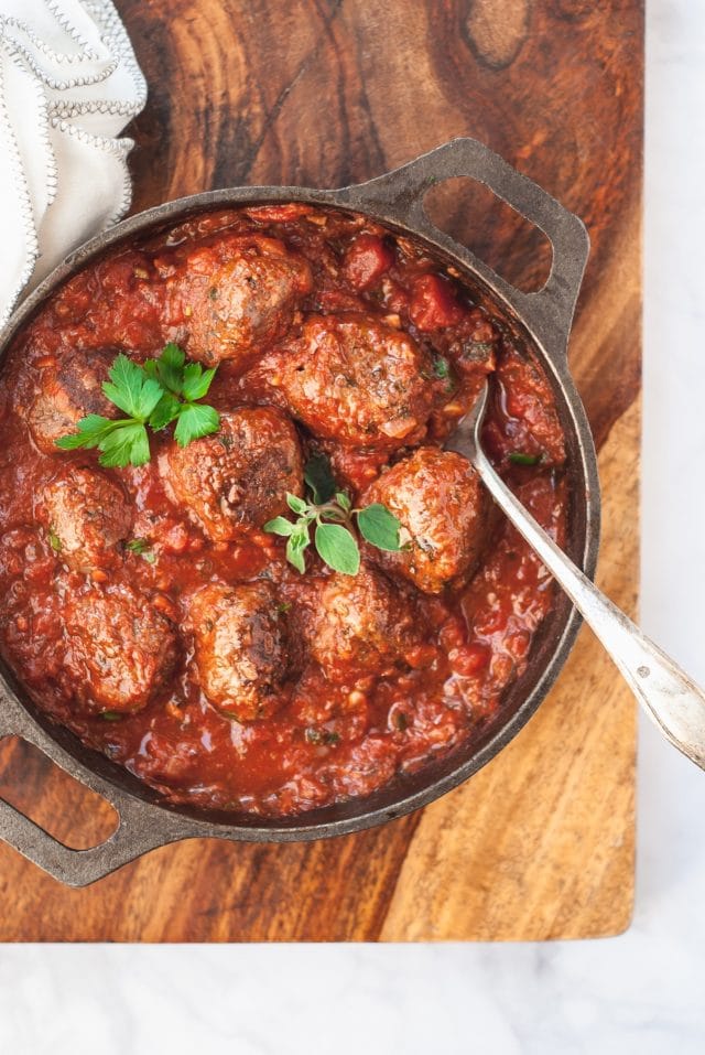 Paleo Meatballs in Marinara