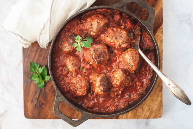 Paleo Meatballs in Marinara