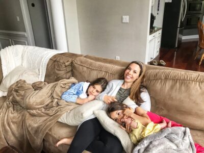 family mom snuggle