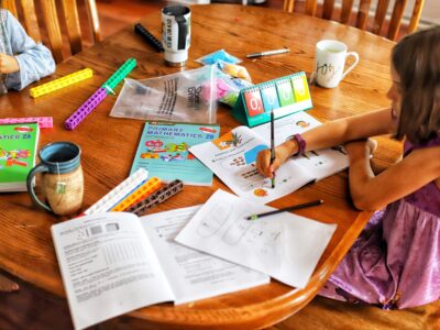 homeschool kitchen table