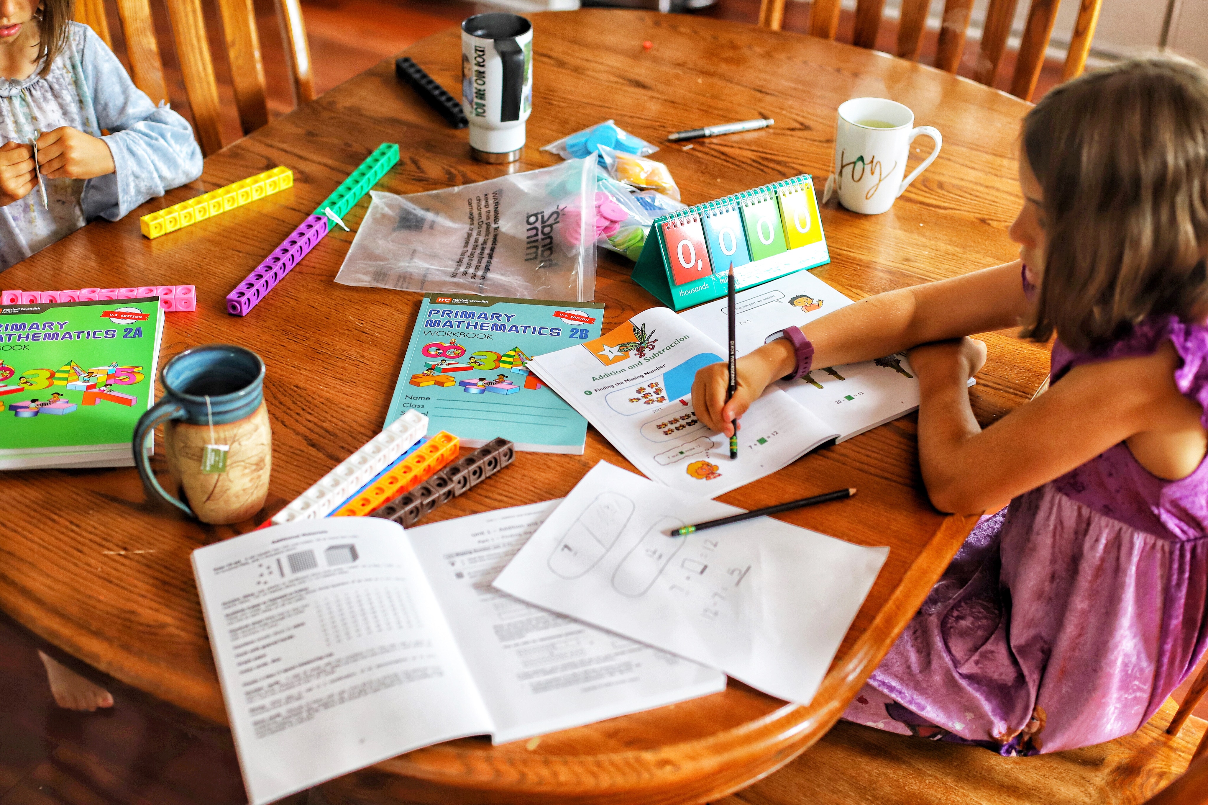 homeschool kitchen table