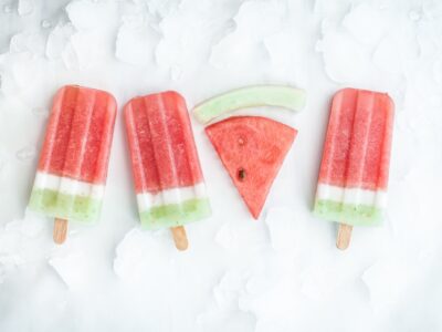 Watermelon Coconut Popsicles